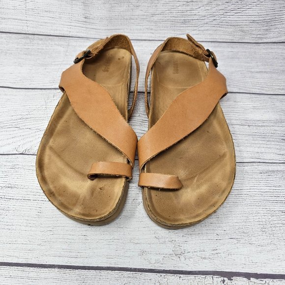 Soludos Womens Maya‎ Sandals Natural Leather Brown Size 10 - Picture 5 of 12